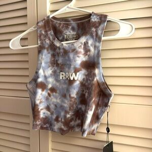 Raw Gear Crop Top Tank Tie Dye Size Small NWT Pump Print